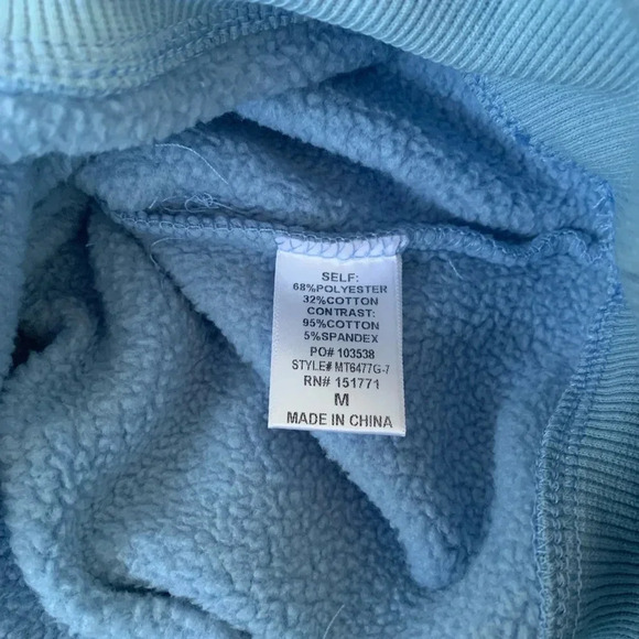 Gilli Not That Athletic Club Embroidered Sweatshirt - Size‎ M - Blue - NWT - Picture 10 of 11